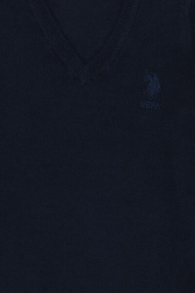 Boys' Navy Blue Basic Sweater 50269415-VR033 - 9