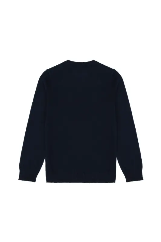 Boys' Navy Blue Basic Sweater 50269415-VR033 - 2