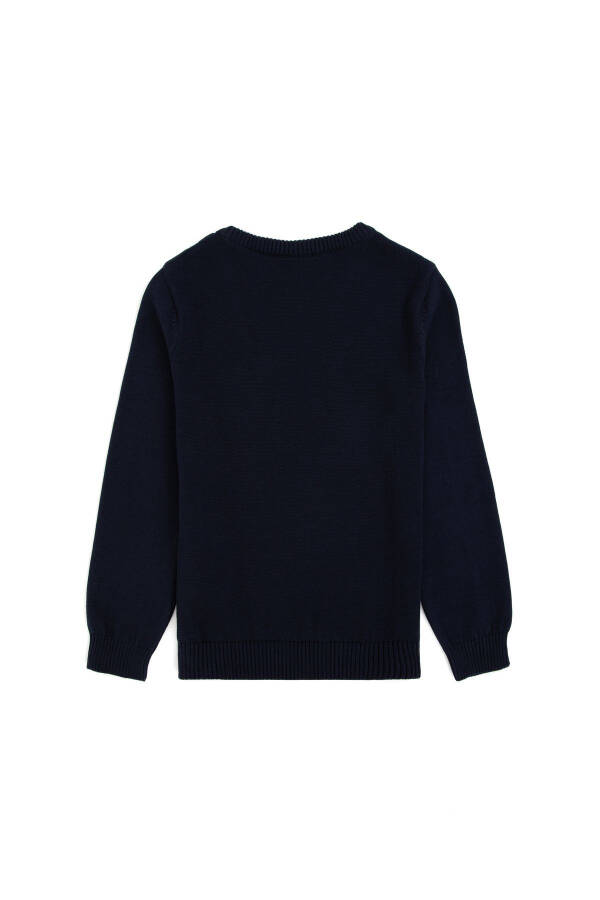 Boys' Navy Blue Crew Neck Sweater 50293025-vr033 - 2