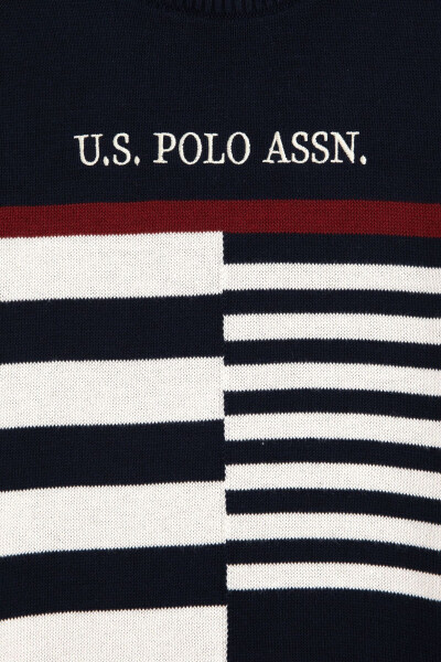 Boys' Navy Blue Crew Neck Sweater 50293025-vr033 - 3