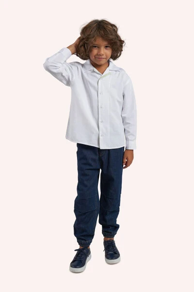 Boys' Navy Blue Jeans - PANÇO