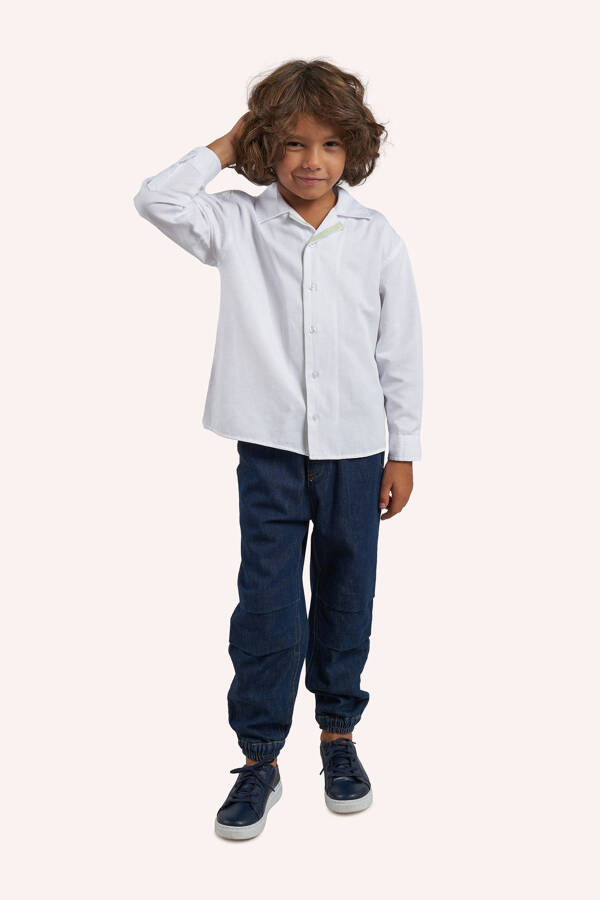 Boys' Navy Blue Jeans - 1
