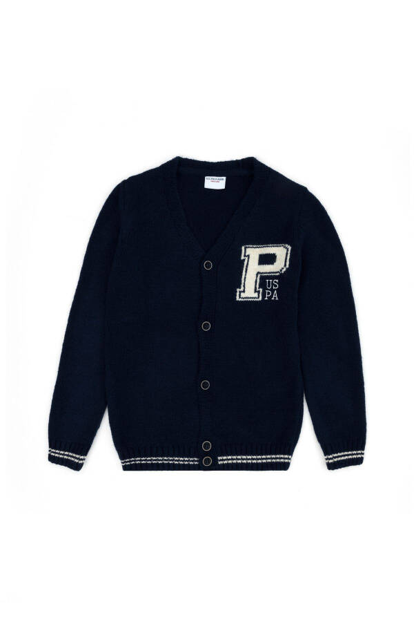 Boys Navy Blue Knit Cardigan 50271344-VR033 - 10