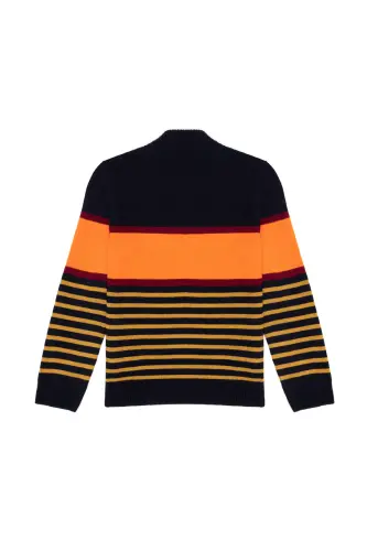 Boy's Navy Blue Zippered Sweater 50253340-VR033-Navy Blue - U.S. POLO ASSN. (1)