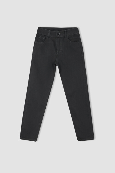 Boys Navy Gabardine School Trousers - 6