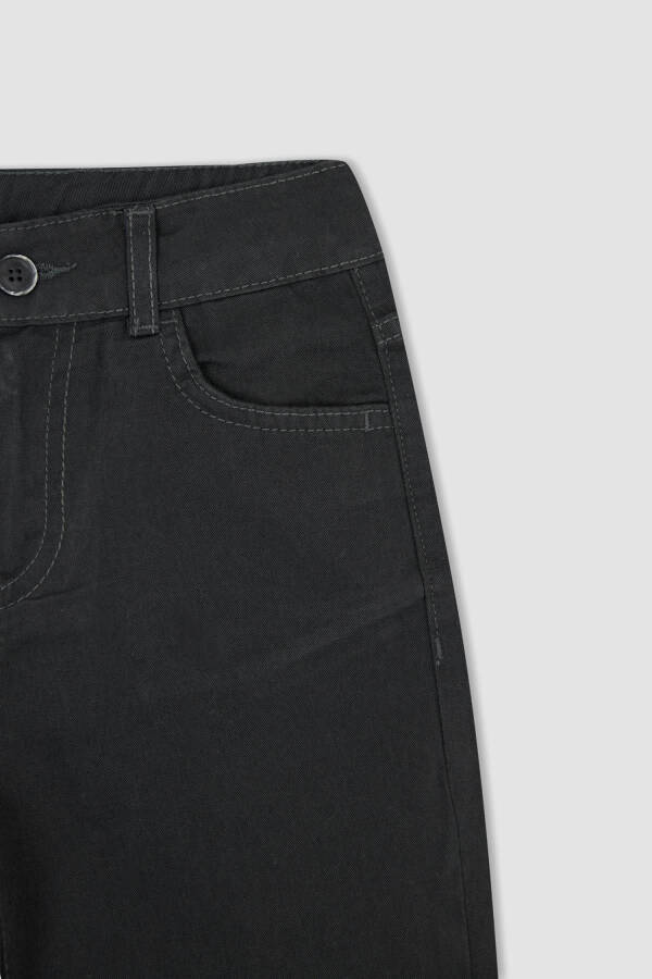 Boys Navy Gabardine School Trousers - 7