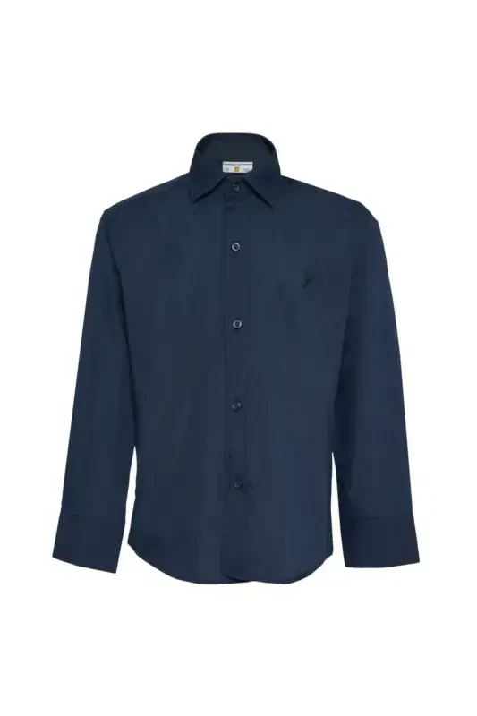 Boys Navy Shirt-Navy - 1