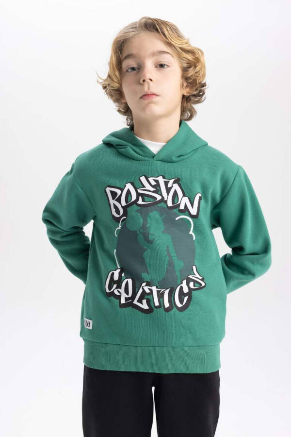 Boy's NBA Boston Celtics Hoodie Sweatshirt Green - 6