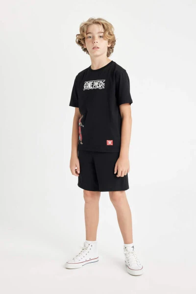 Boys One Piece Bike Collar Short Sleeve T-Shirt Black - Defacto (1)