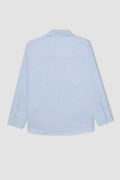 Boys' Oxford Long Sleeve Shirt Light Blue - 5