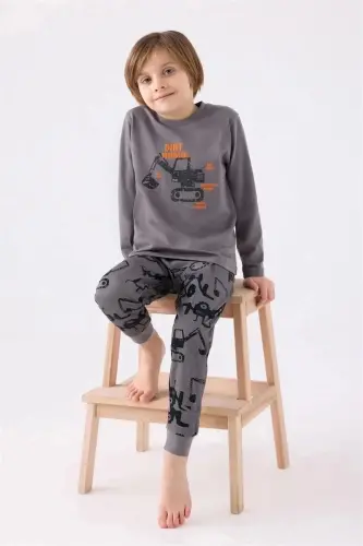 Boys Pajama Set K.Gray RP3424-2 - 1