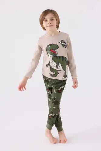 Boys' Pajama Set Sand RP3428-2 - 1