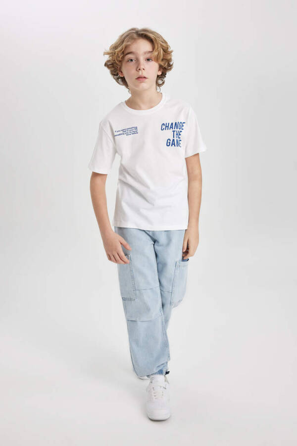 Boys' Parachute Cargo Jean Pants Ice Blue - 2