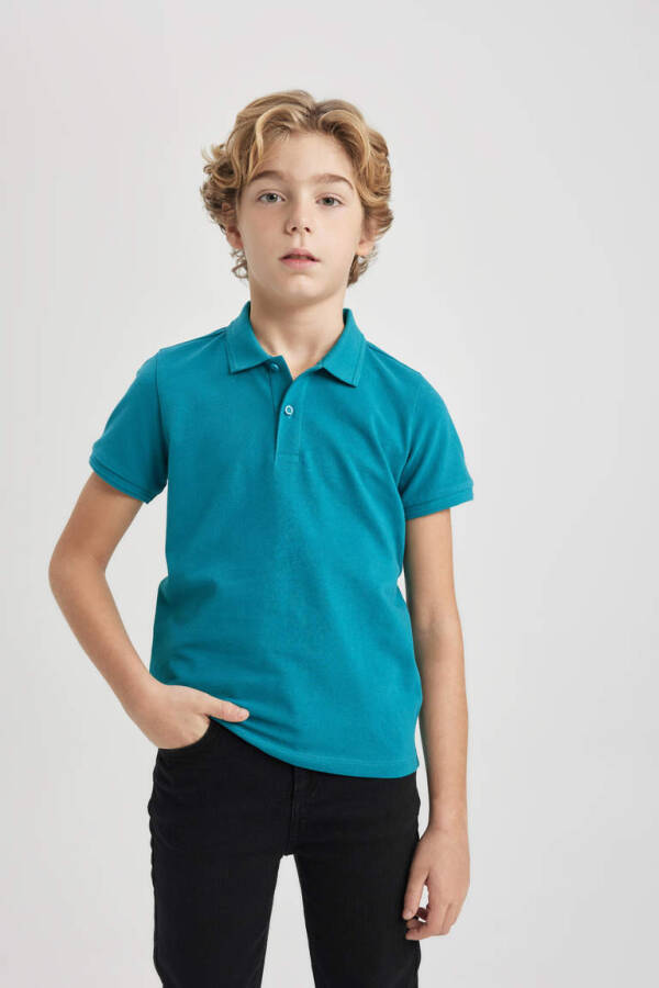 Boys' Pike Short Sleeve Polo Shirt Green - 1