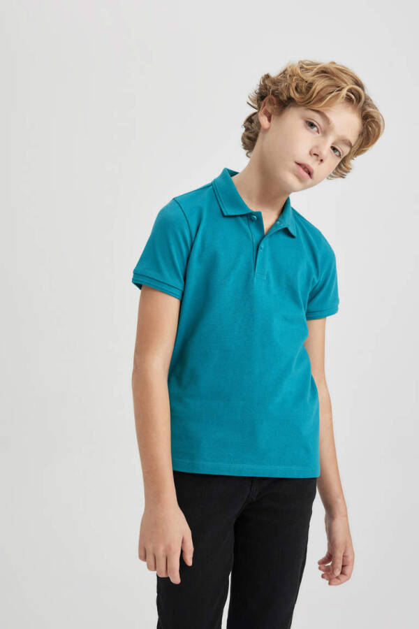 Boys' Pike Short Sleeve Polo Shirt Green - 3