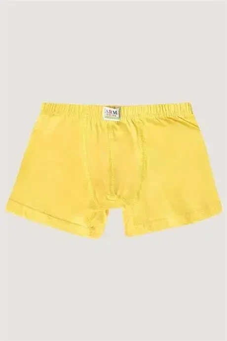 Boys Plain Cotton Lycra Colorful Boxer 6-Pack - 7