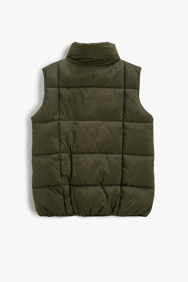 Boys' Pocket Stand Collar Puffer Vest 3wkb20006tw - 2