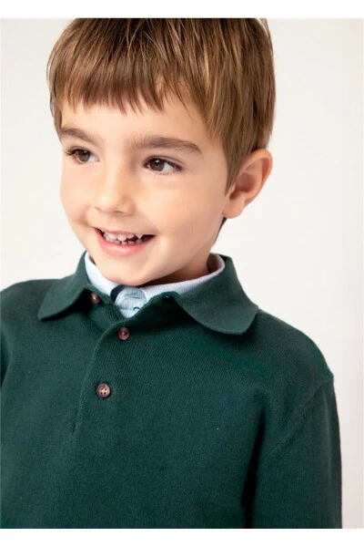 Boys' Polo Neck Sweater Khaki 4102 - MAYORAL (1)