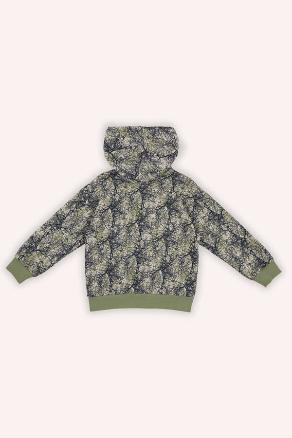 Boy's Printed Beige Sweatshirt - 2
