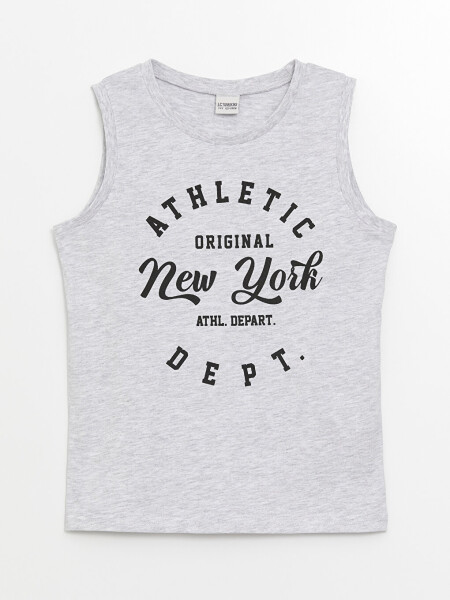 Boy's Printed Bike Neck Tank Top - 3