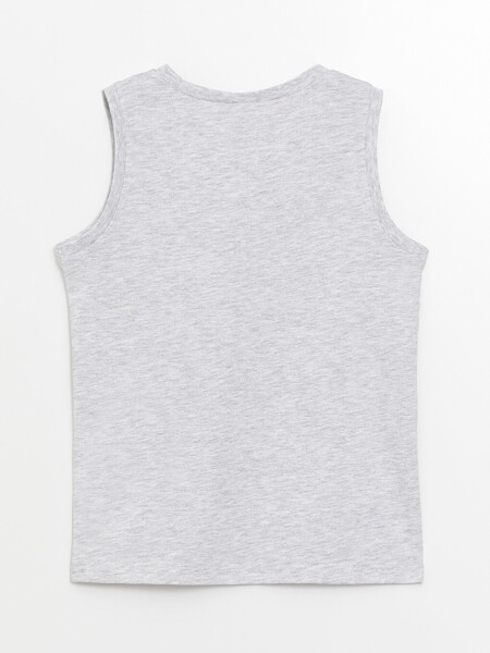 Boy's Printed Bike Neck Tank Top - 4