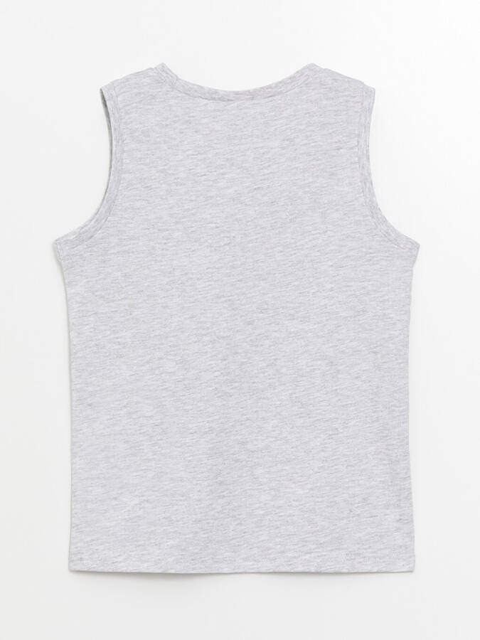 Boy's Printed Bike Neck Tank Top - 4