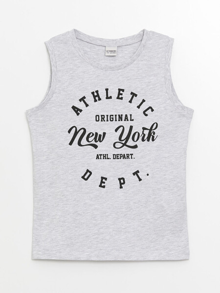 Boy's Printed Bike Neck Tank Top - 1