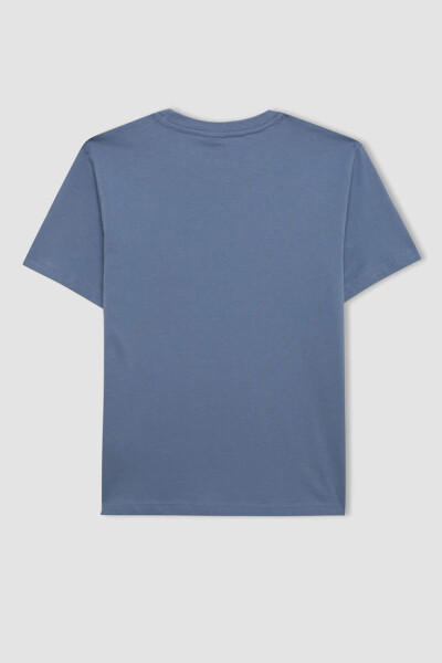 Boys' Printed Short-Sleeved T-Shirt & Shorts 2-Piece Set Blue - 16
