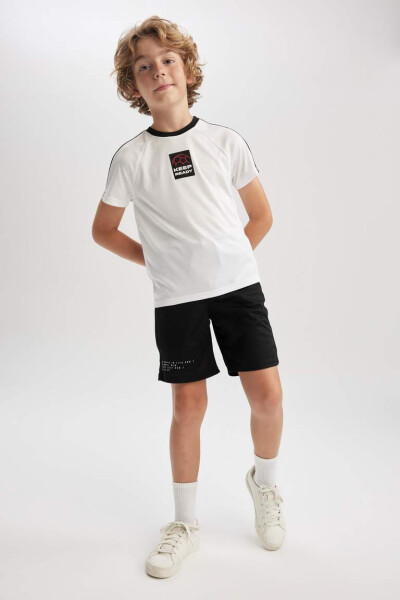 Boys' Printed Shorts Black - 10