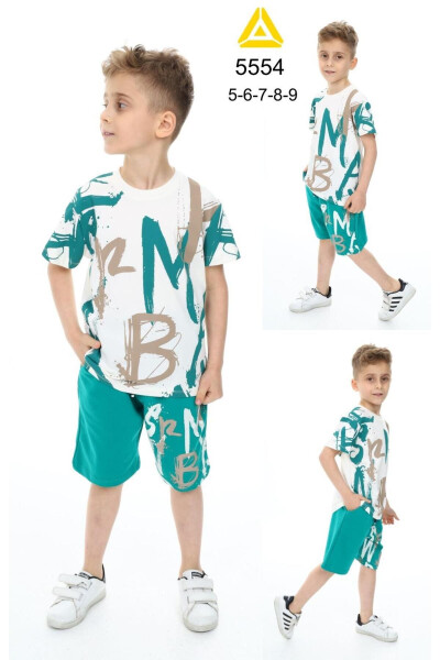 Boys' Printed Shorts Set 5554-B - 2