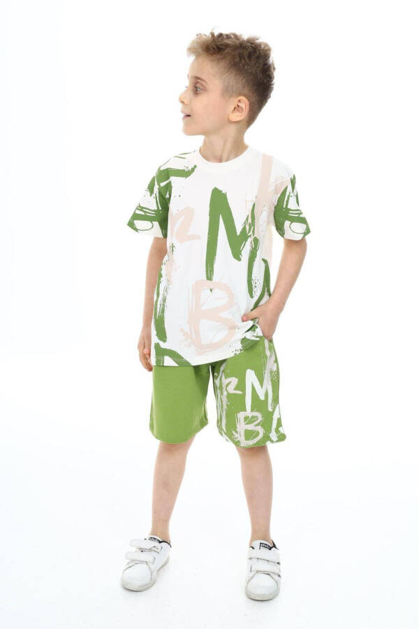 Boys Printed Shorts Set 5554-Y - 1