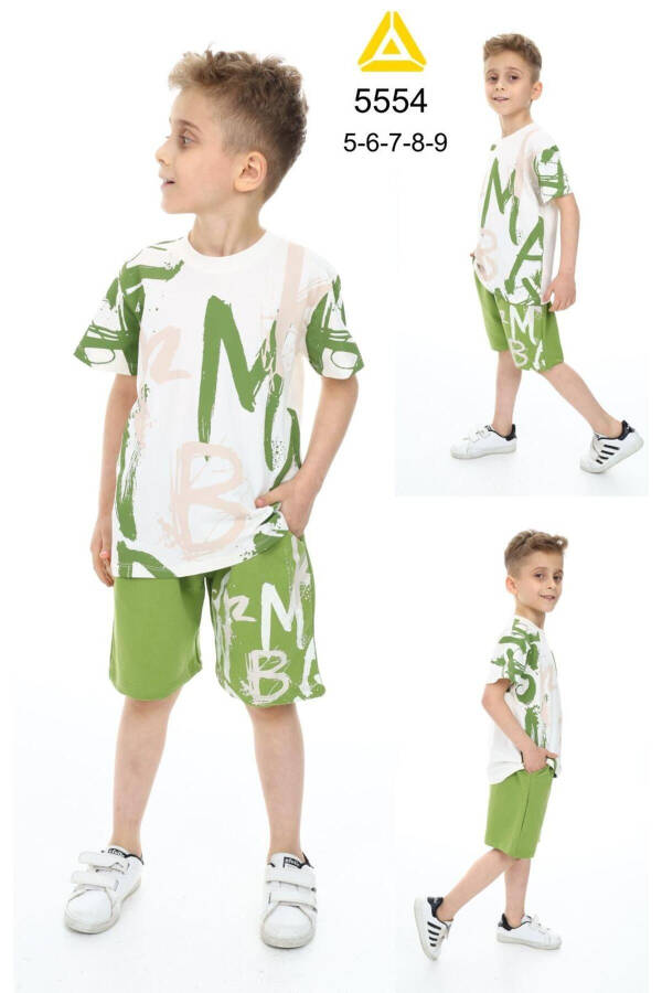 Boys Printed Shorts Set 5554-Y - 2