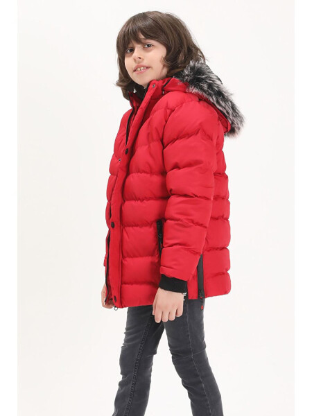 Boys' Red Logo Puffer Jacket 15491 - 7