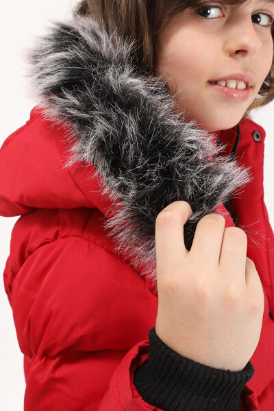 Boys' Red Logo Puffer Jacket 15491 - 14