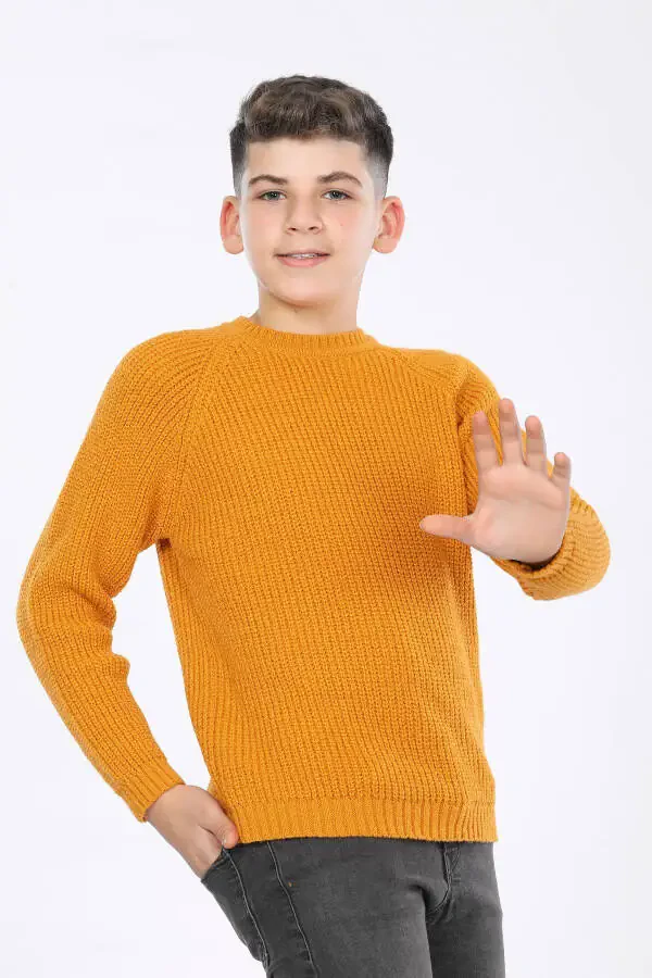 Boys' Regular Fit Basic Knit Sweater (4-13 Years) - 2