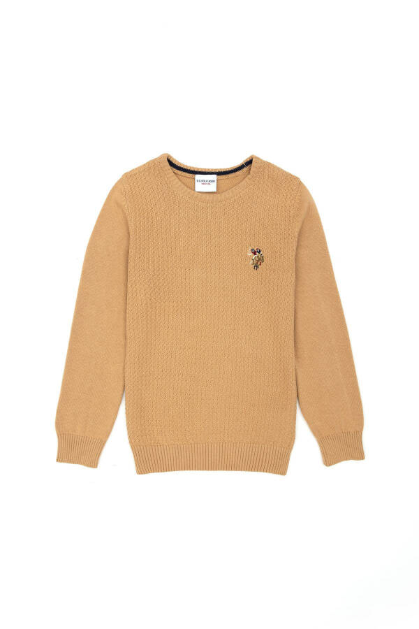 Boys Sand Basic Bike Neck Sweater 50269033-VR085 - 1