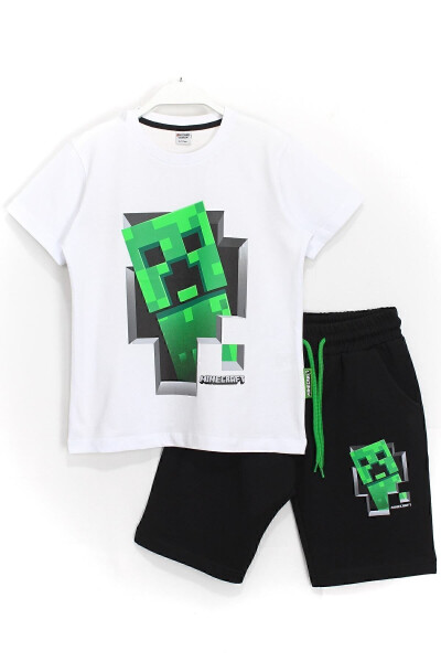 Boys' Shorts Set 6 - 14 Years Black White 