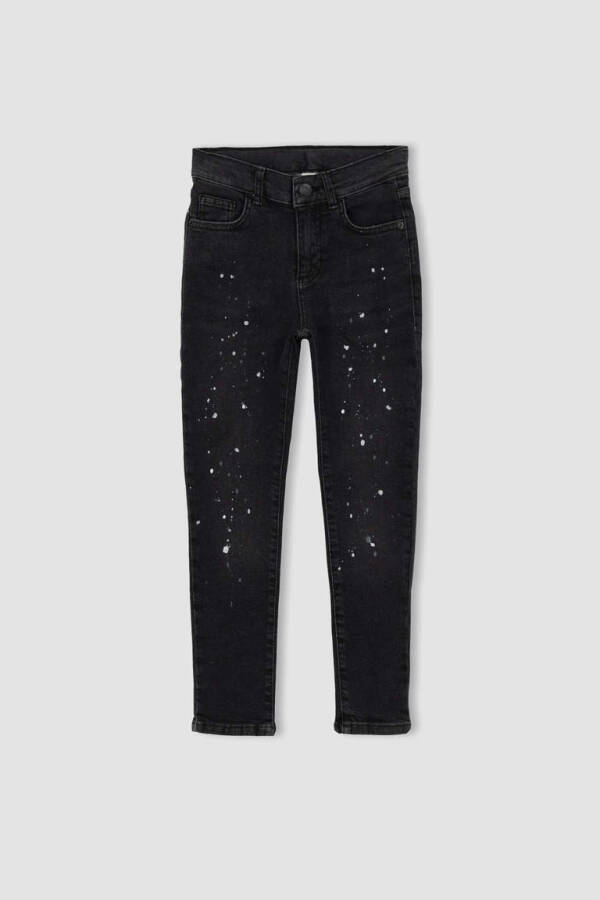 Boys' Skinny Fit Jean Pants Black - 4