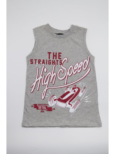 Boys Sleeveless T-Shirt Grey - Tara - LC WAIKIKI