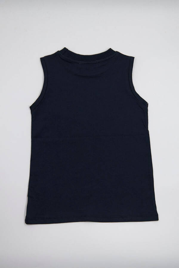 Boys Sleeveless T-shirt Navy - Tara - 4