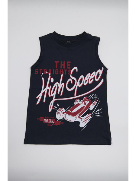 Boys Sleeveless T-shirt Navy - Tara - LC WAIKIKI