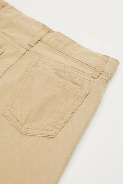 Boys Slim Fit Straight Leg Gabardine Trousers - 7