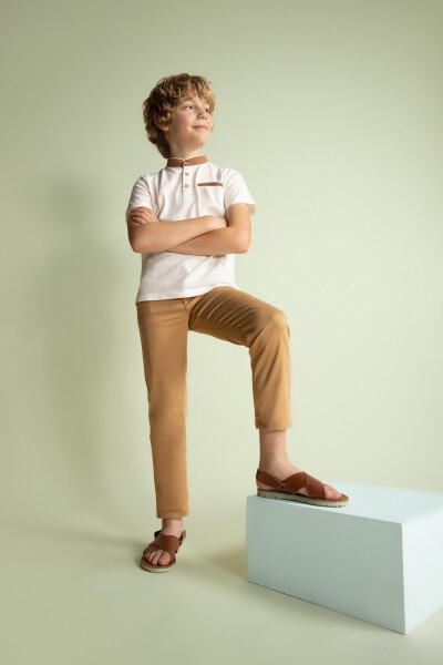 Boys' Standard Leg Gabardine Trousers Z3195a623sm - Defacto