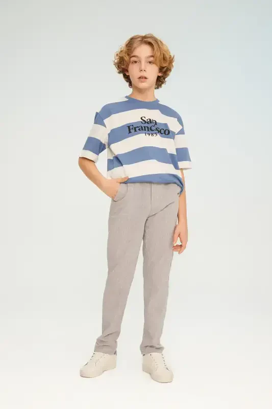 Boys Standard Leg Linen Blend Pants Z1706a623sm - DEFACTO