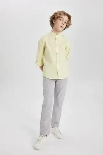 Boys Standard Leg Linen Blend Pants Z1706a623sm - 3