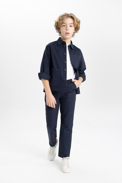 Boy's Standard Leg Linen Look Pants B6707a824sp - 2