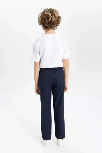 Boy's Standard Leg Linen Look Pants B6707a824sp - 7
