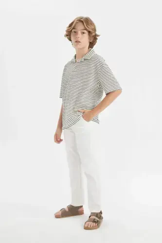 Boy's Standard Leg Linen Look Pants C2981A824SM - DEFACTO (1)