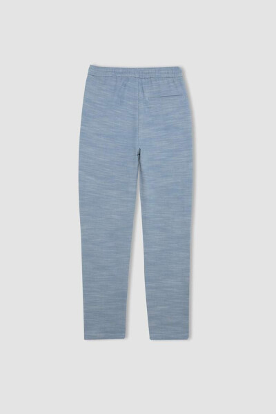 Boys' Standard Leg Linen Look Trousers Light Blue - 7