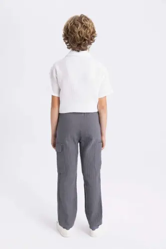Boys Standard Leg Muslin Pants C2608a824sm - 6